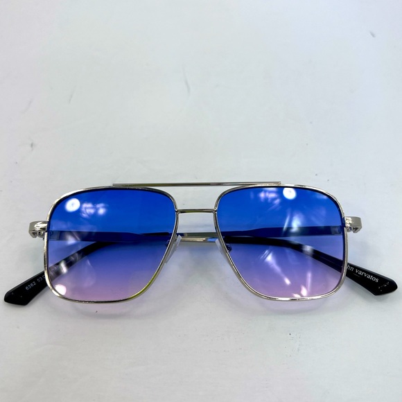 JOHN VARVANTOS UNISEX SILVER METAL SUNGLASSES,TRANSITION LENSE FROM LIGHT 2 DARK - Picture 11 of 12